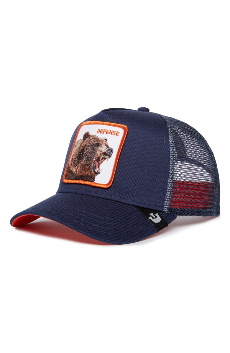 Goorin Bros. The Defense Bear Trucker Hat, Main, color, 
