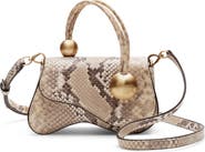 Cult Gaia Kazia Nano Snake Embossed Leather Crossbody