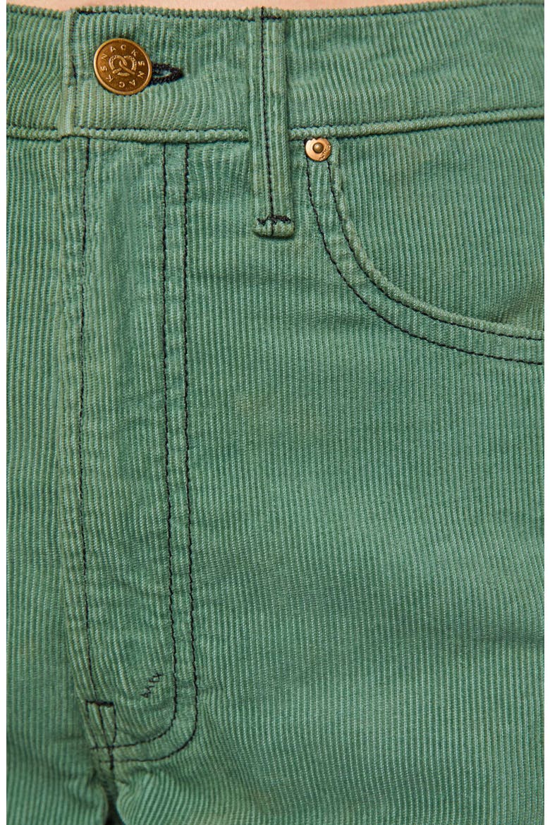 The Lemon Twist Sneak High Waist Wide Leg Jeans, Alternate, color, DARK IVY