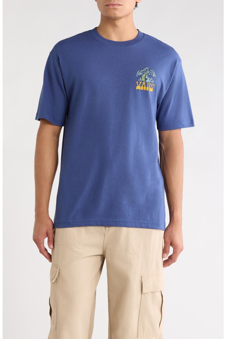 Living Legend Cotton Graphic T-Shirt, Main, color, TRUE NAVY