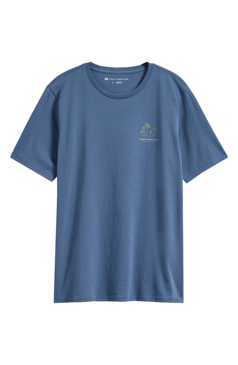 TravisMathew Kids' Y Putt Hold My Calls Graphic T-Shirt, Main, color, Bering Sea
