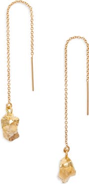 Kiara by Ki-ele Aya Citrine Threader Earrings