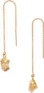 Kiara by Ki-ele Aya Citrine Threader Earrings