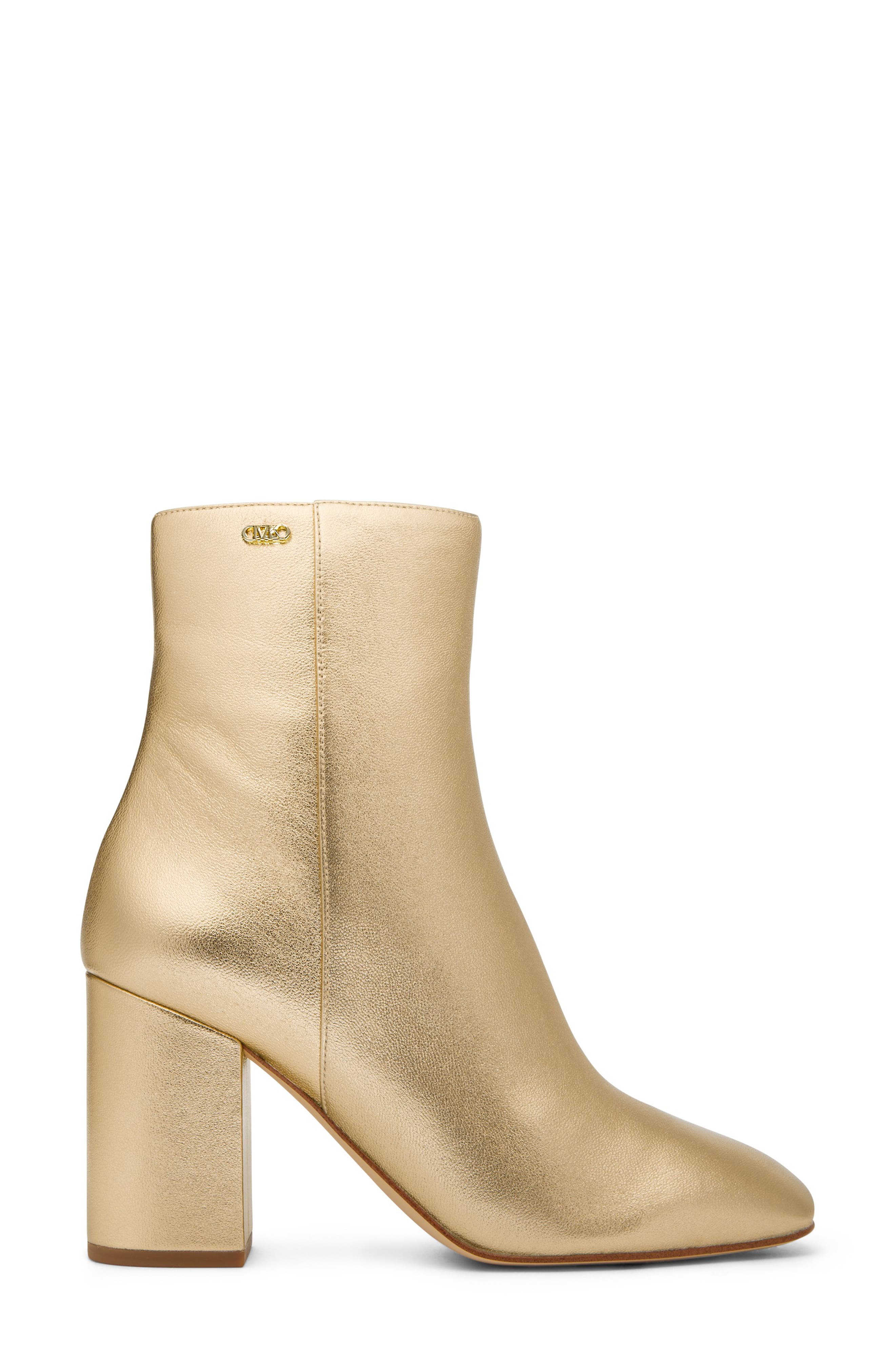 Michael Kors Perla Flex Bootie, Alternate, color, Pale Gold