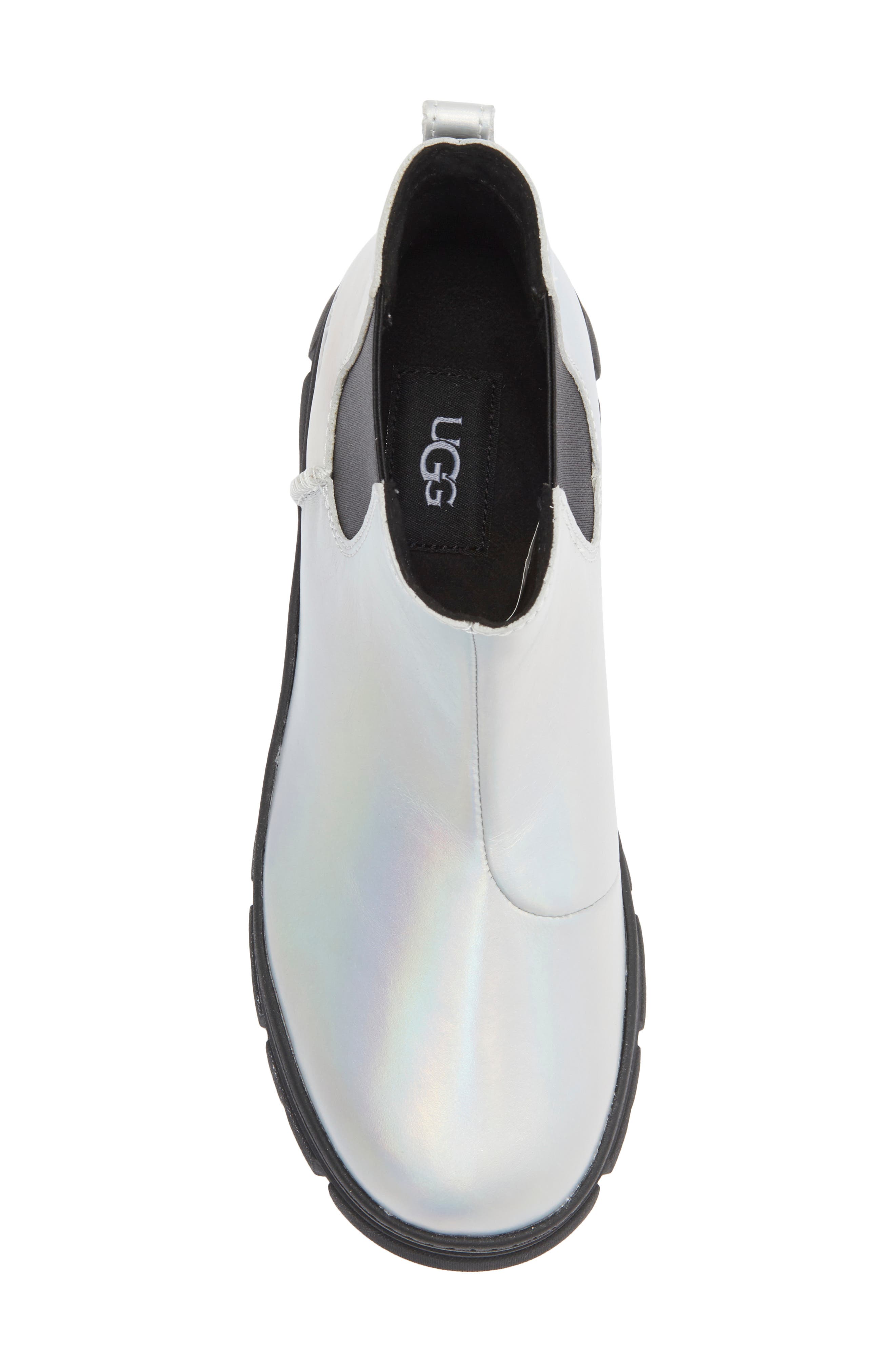 UGG<sup>®</sup> Kids' Ashton Chelsea Shine Boot, Alternate, color, Silver