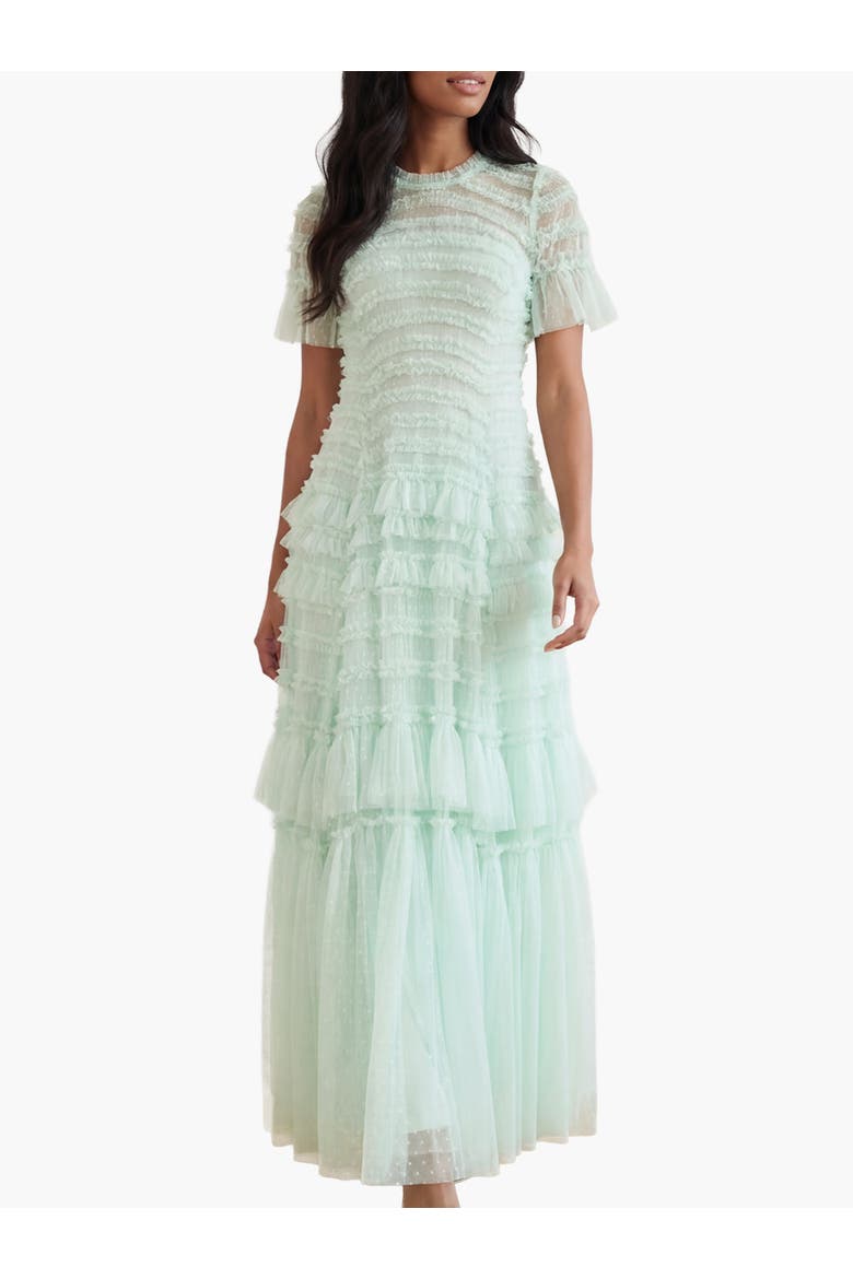 Valentine Ruffle Maxi Gown, Main, color, Soft Mint