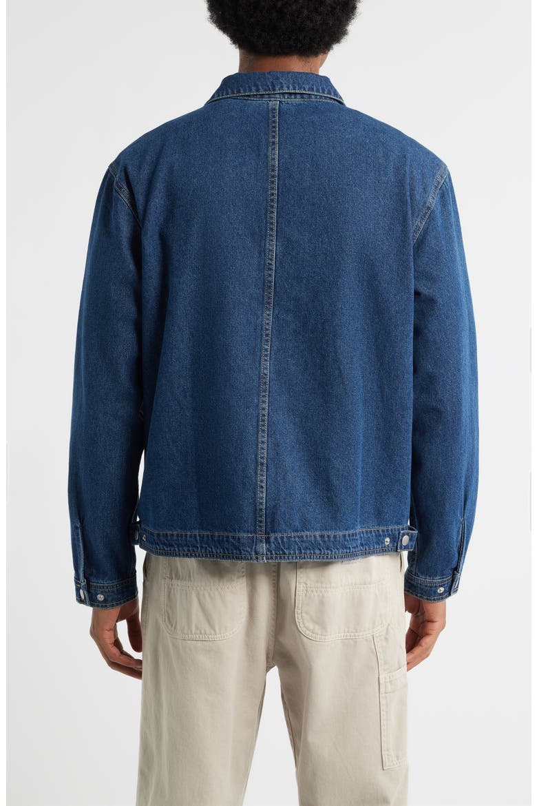 Denim Zip Jacket, Alternate, color, INDIGO RINSE