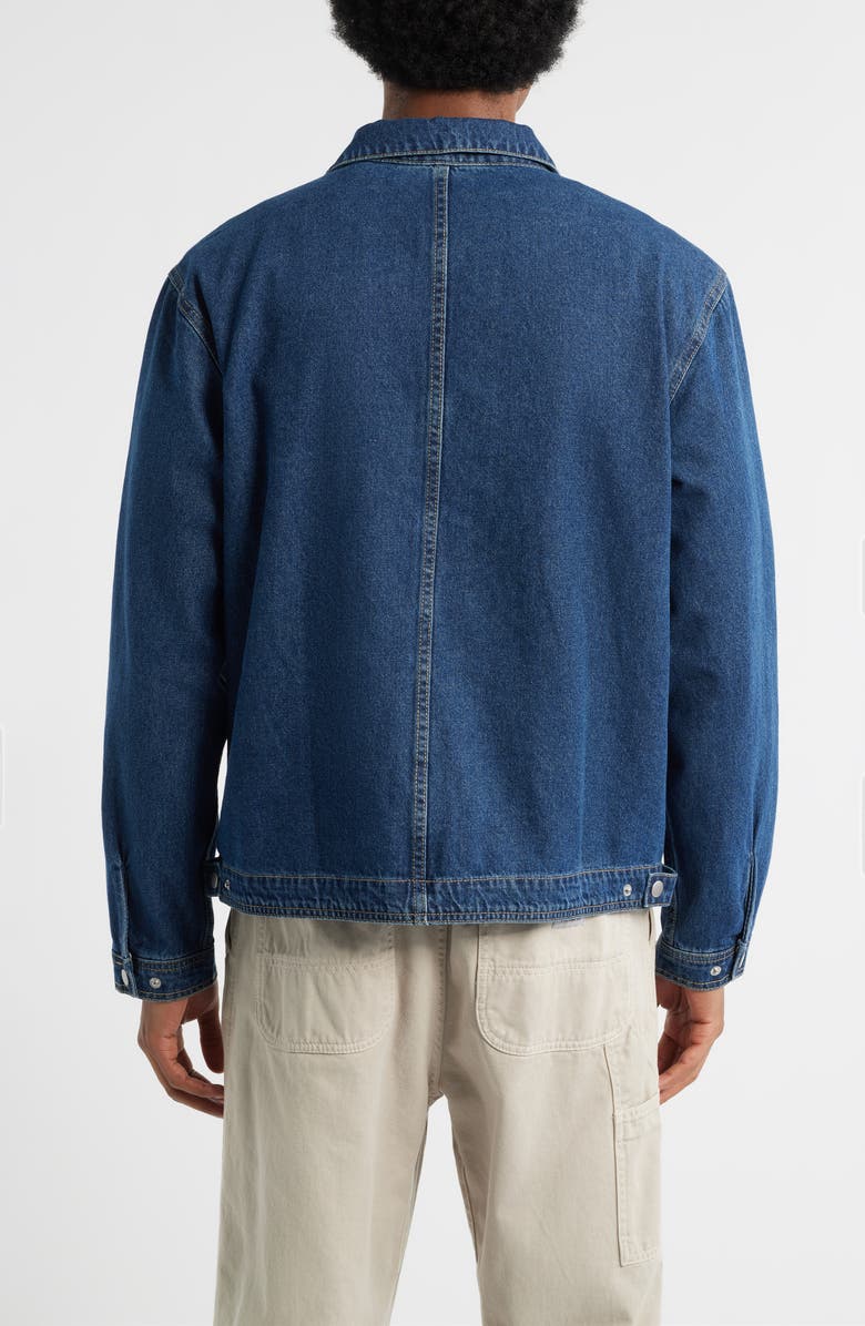 BP. Denim Zip Jacket, Alternate, color, Indigo Rinse