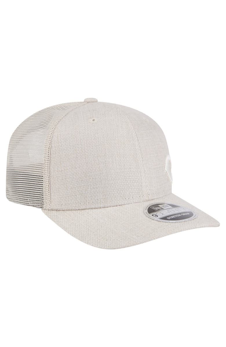 New Era Men's New Era Light Beige Cincinnati Reds Flawless 9SEVENTY Stretch-Snap Hat, Alternate, color, 