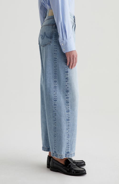 Ag Hattie High Waist Ankle Wide Barrel Leg Jeans In Intuition