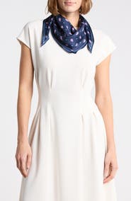 Kate Spade paisley foulard silk scarf