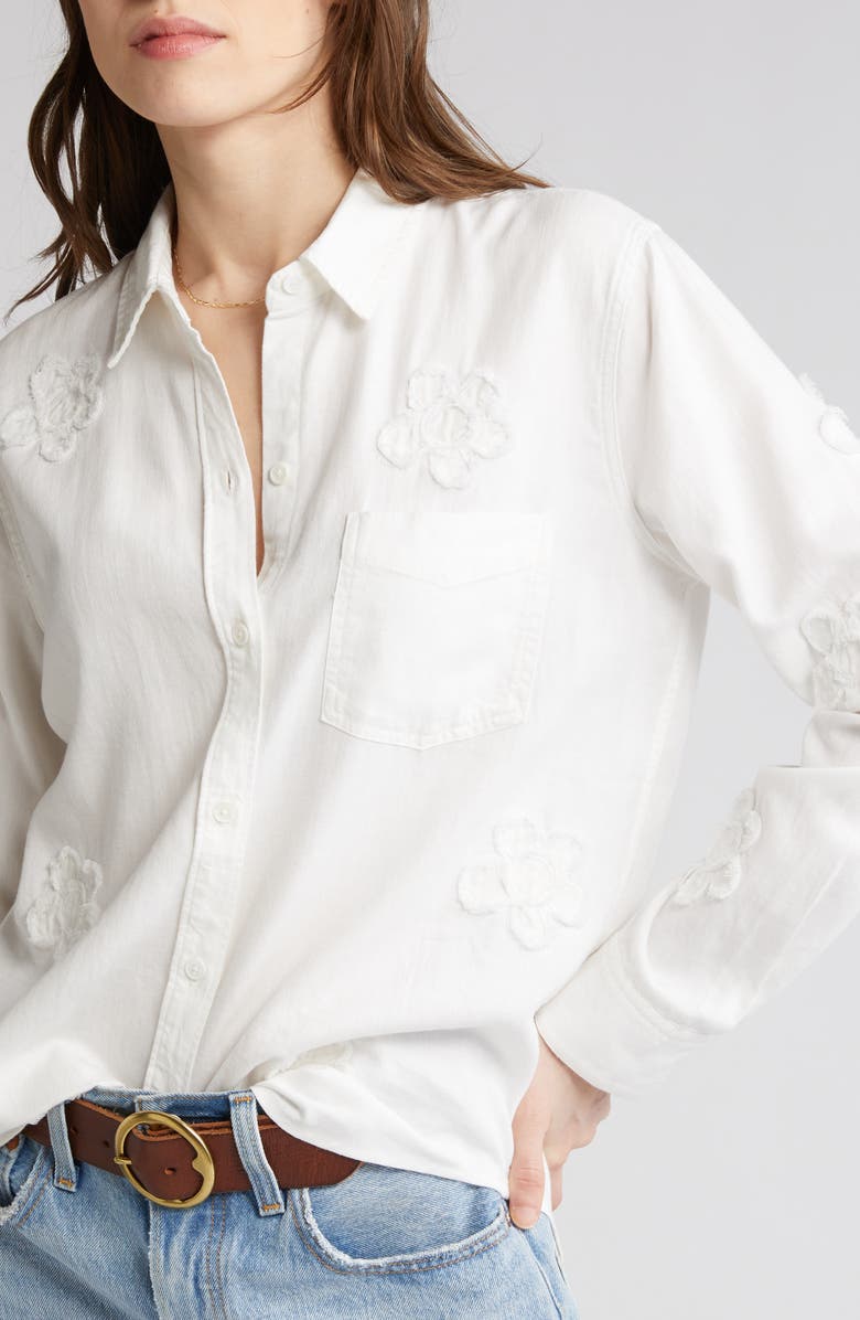 Rails Ingrid Floral Appliqué Button-Up Shirt | Nordstromrack