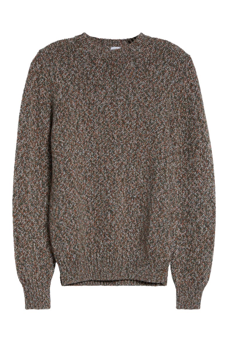 Marled Cashmere Sweater, Alternate, color, 07 MILITARY GREEN
