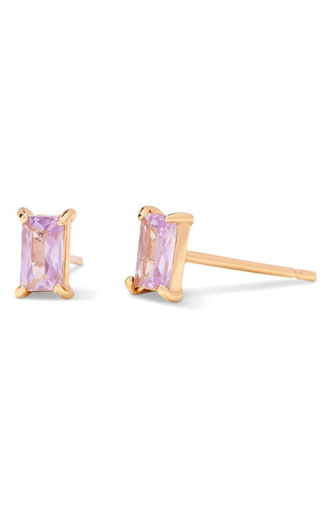 Darcy Birthstone Stud Earrings