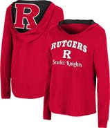 COLOSSEUM Women's Colosseum Scarlet Rutgers Scarlet Knights Catalina Hoodie Long Sleeve T-Shirt