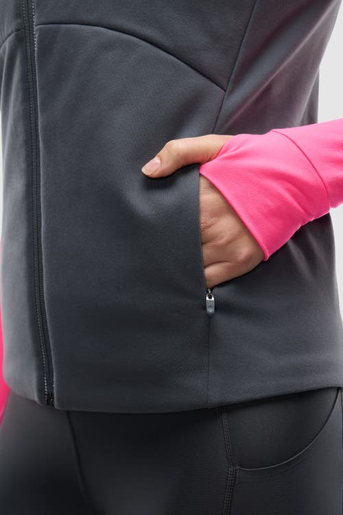 Peloton Padded Full Zip Run Vest In Gray