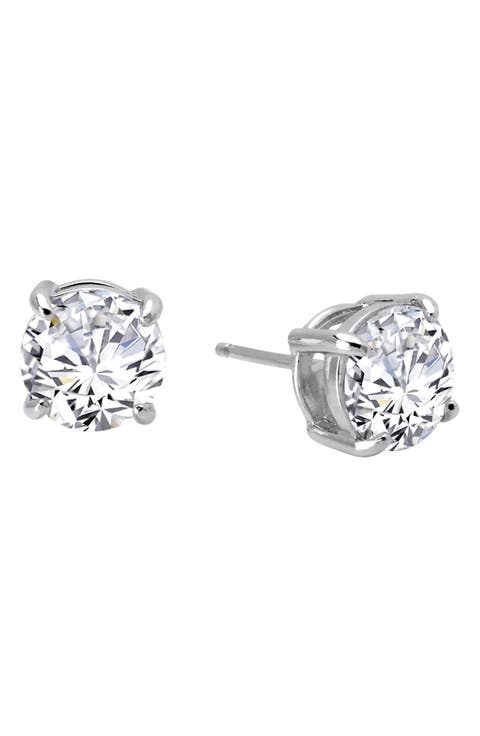 Simulated Diamond Stud Earrings