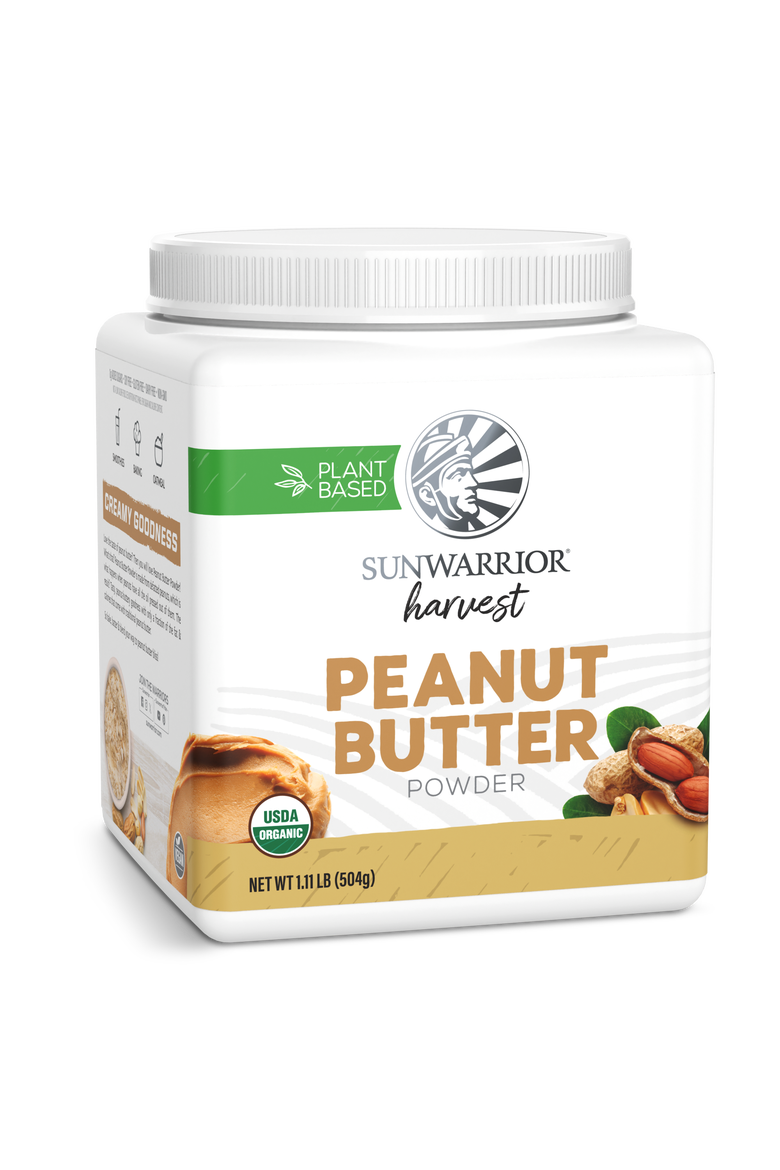 Organic Harvest Peanut Butter Powder, 504g Tub, Main, color, No Color