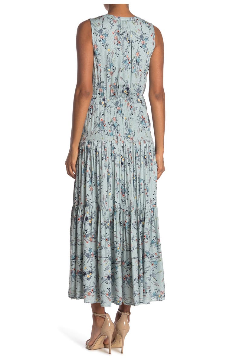 DR2 by Daniel Rainn Floral Print Tiered Maxi Dress, Alternate, color, 