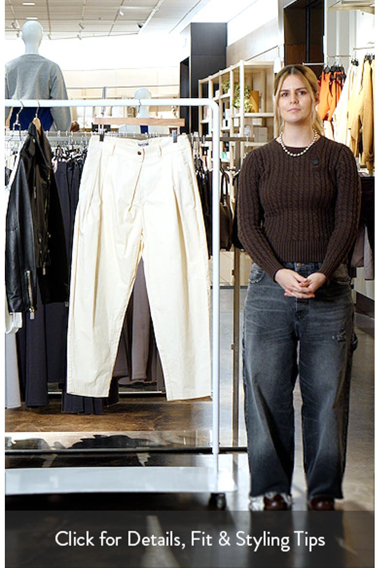 Tapered Cotton Trousers video