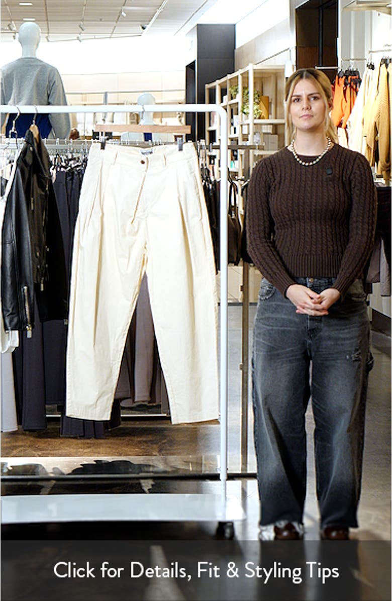 Tapered Cotton Trousers, sales video thumbnail