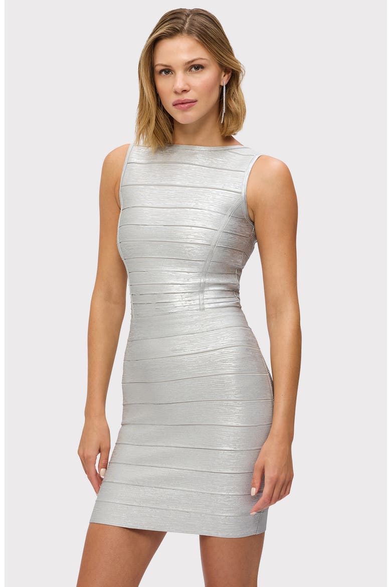 The Metallic Sienna Top, Alternate, color, SILVER FOIL