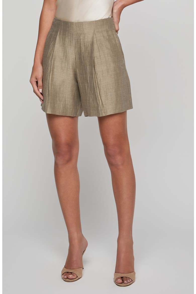 Hadleigh Linen Blend Shorts, Main, color, GREY TAUPE