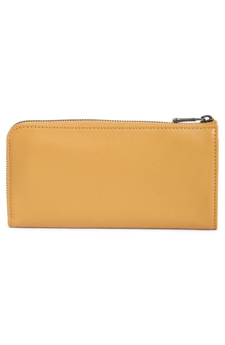 Longchamp Le Pilage Cuir Zip Wallet, Alternate, color, Honey