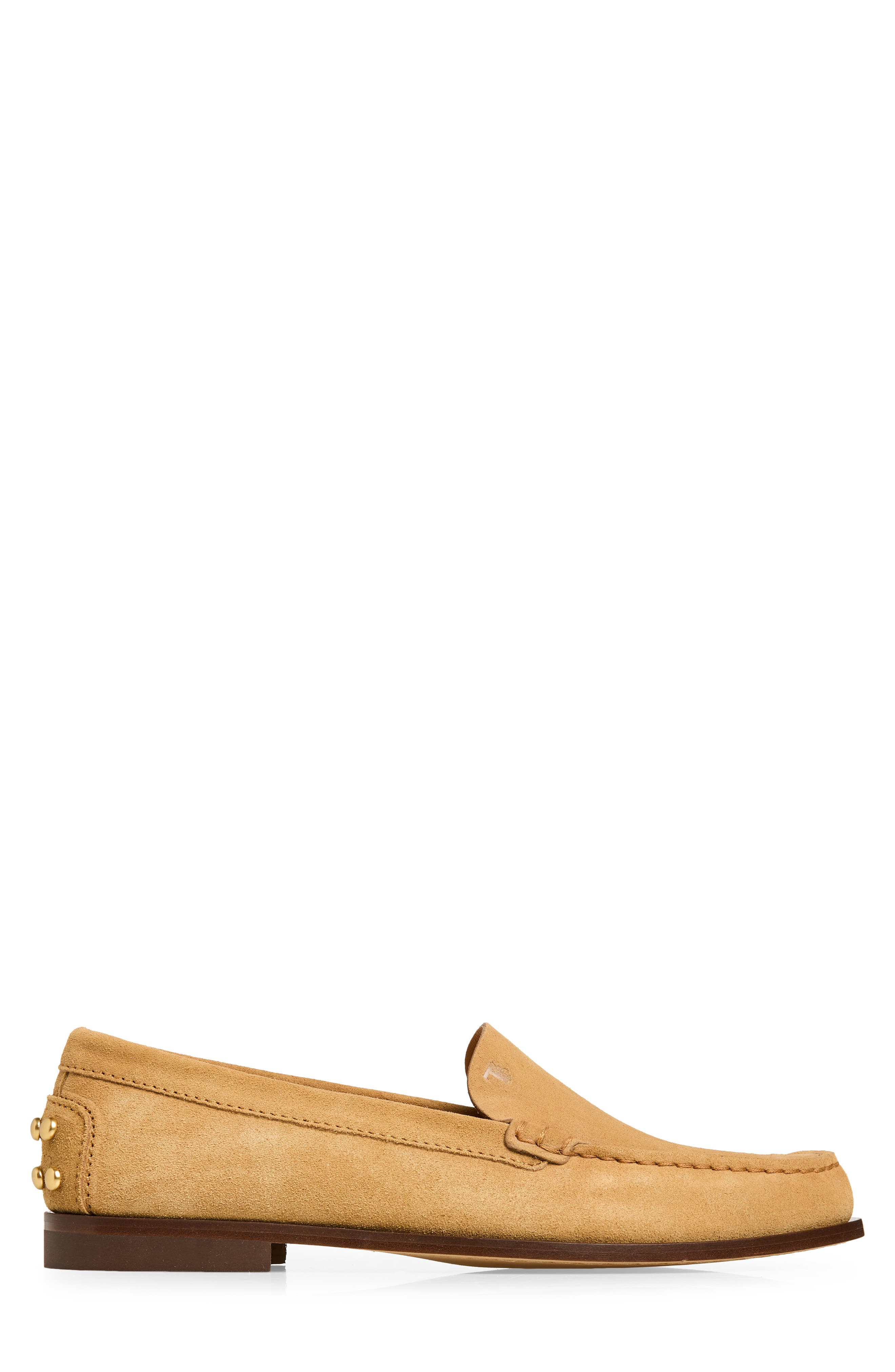 Tod's Stud Detail Slipper Loafer, Alternate, color, Ginger