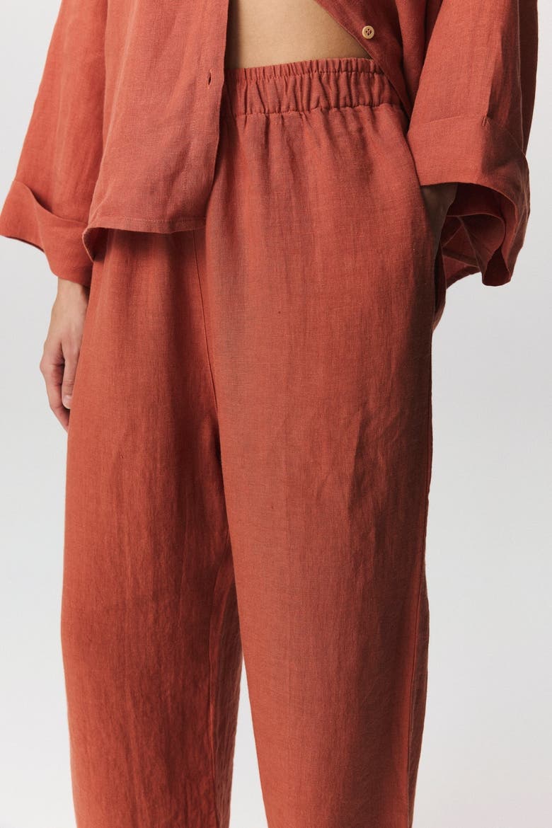 Flora Pants, Alternate, color, Orange