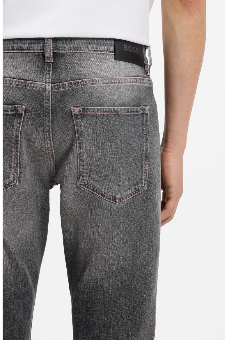 Delaware Slim Fit Jeans, Alternate, color, FADED BLACK
