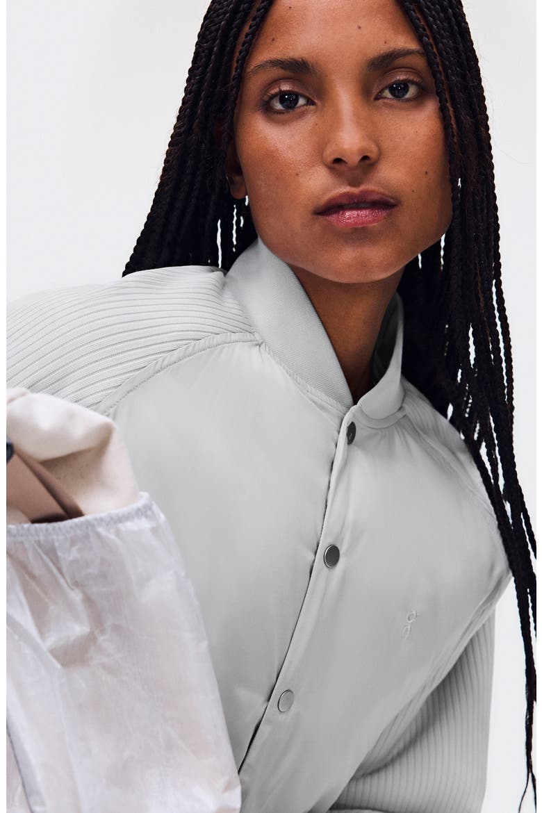 Courtside Bomber Jacket, Alternate, color, GLACIER