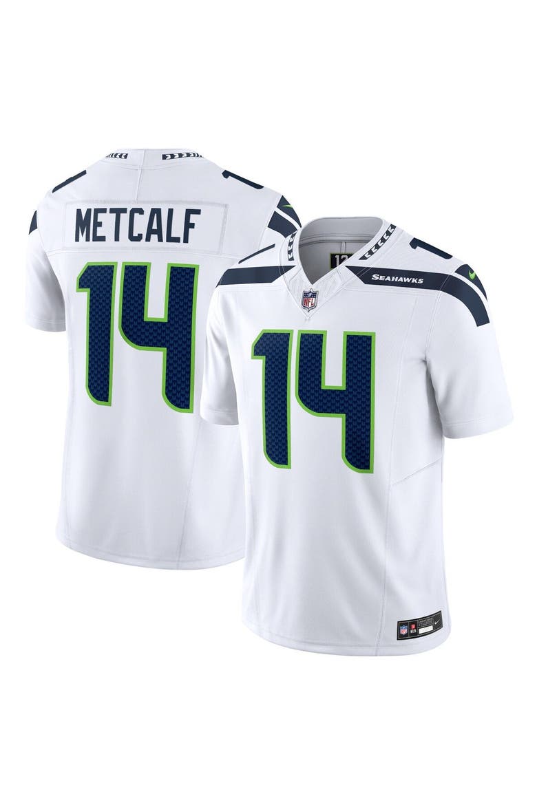 Men's Nike DK Metcalf White Seattle Seahawks Vapor F.U.S.E. Limited Jersey, Main, color, White