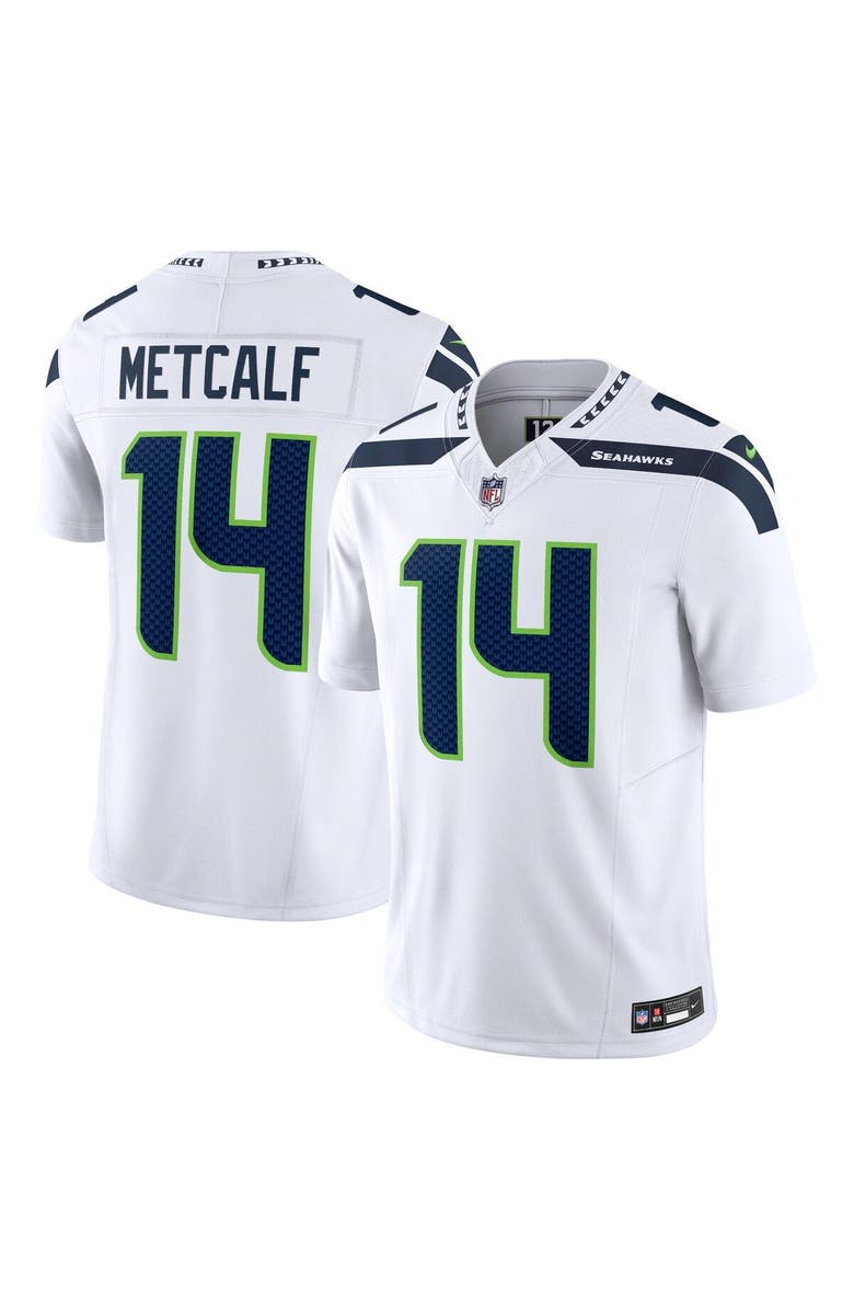 Nike Men's Nike DK Metcalf White Seattle Seahawks Vapor F.U.S.E. Limited Jersey, Main, color, 