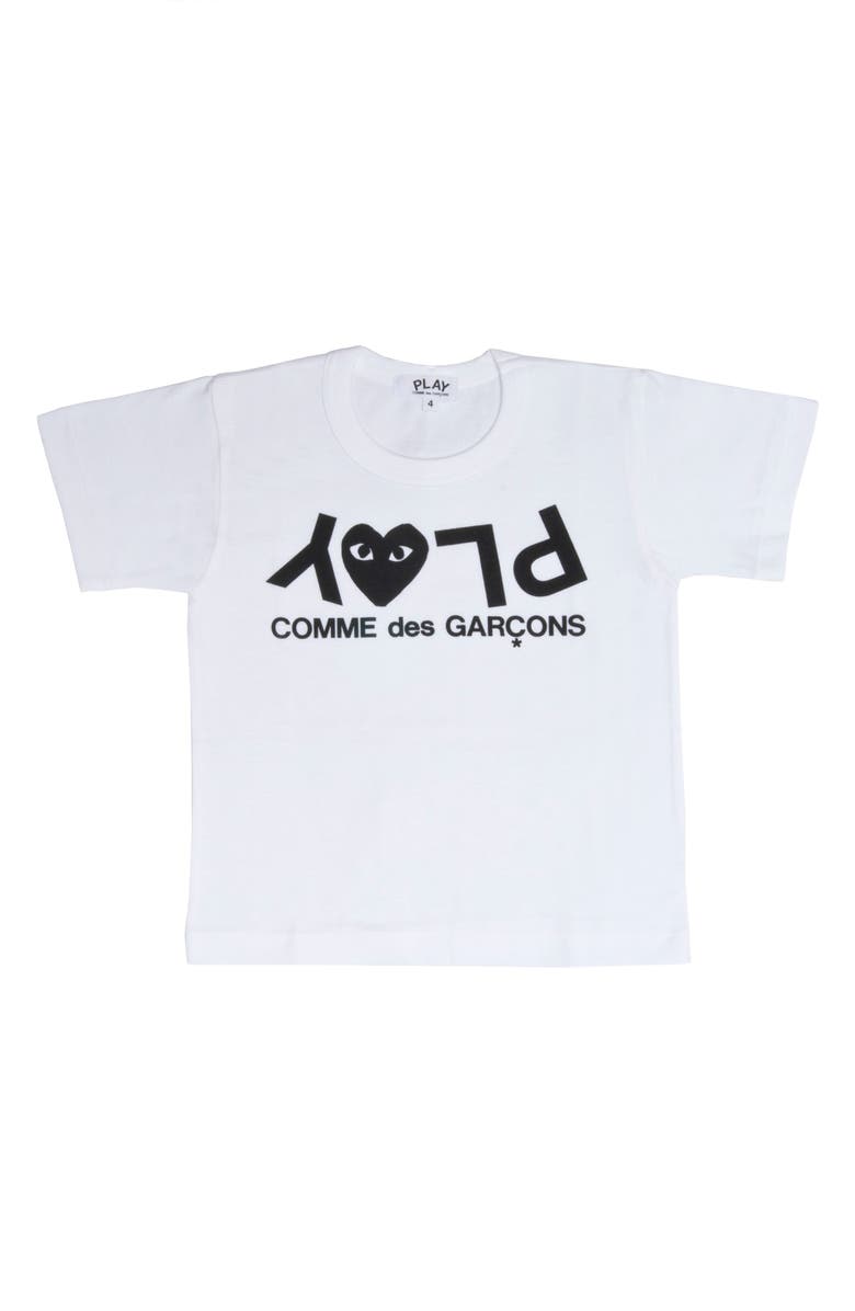 Comme des Garçons PLAY Upside Down Logo T-Shirt, Main, color,