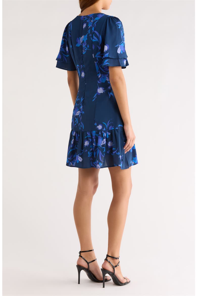 Niva Floral Rivane Minidress, Alternate, color, NAVY-BLUES