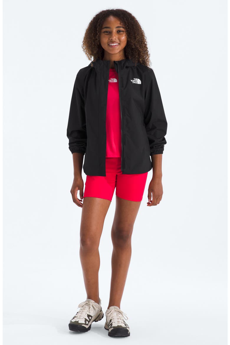 Kids' Antora Waterproof Rain Jacket, Alternate, color, TNF BLACK TNF BLACK