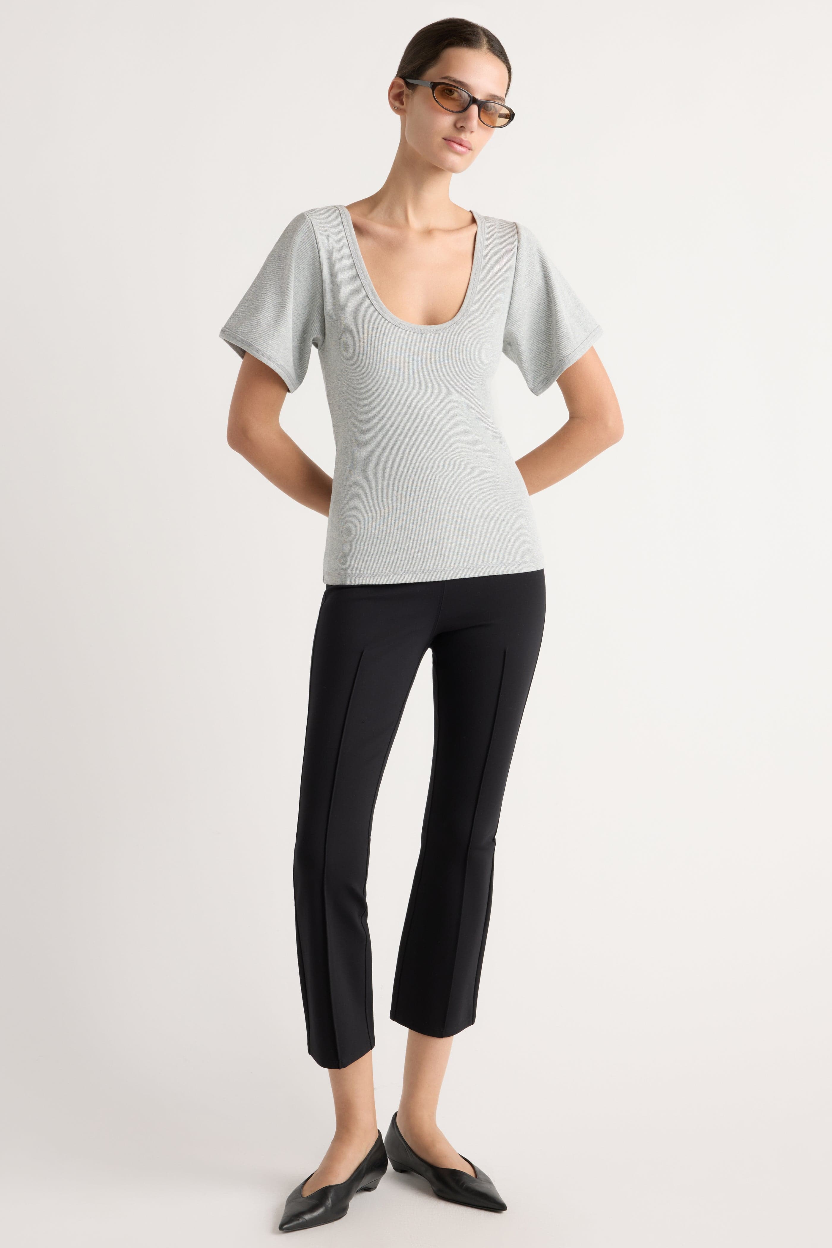 Renee Sculpted Scoop-Neck Tee - image 2
