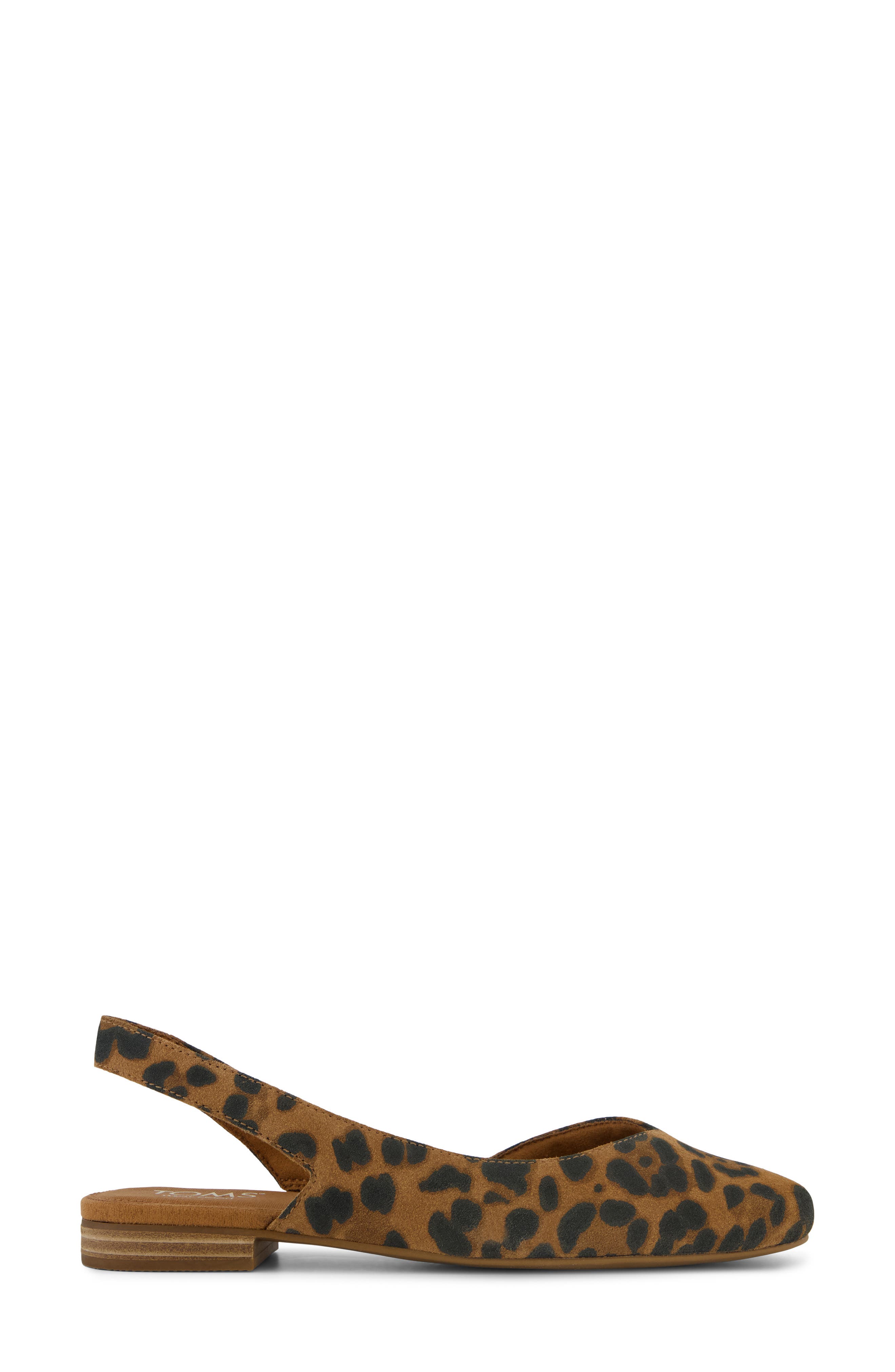 Alene Slingback Half d'Orsay Flat, Alternate, color, BROWN