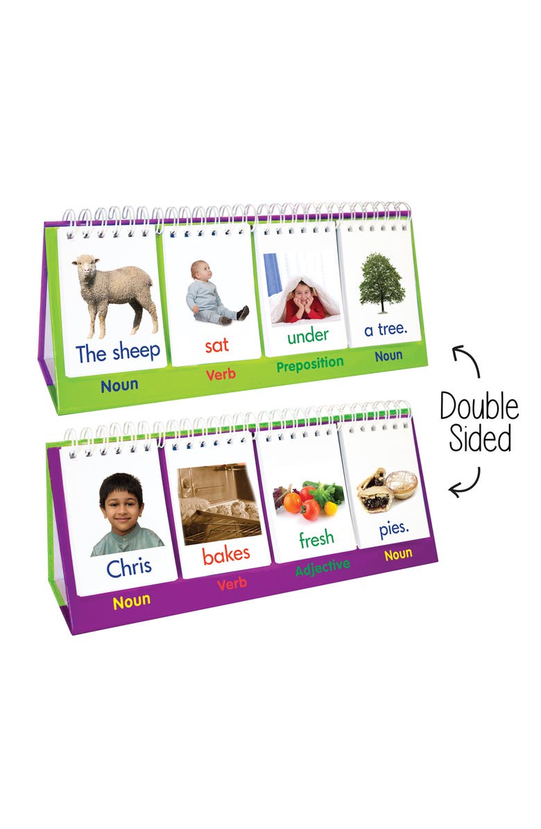 Junior Learning Sentence Flips Doublesided Flip Stand, Main, color, Multicolored