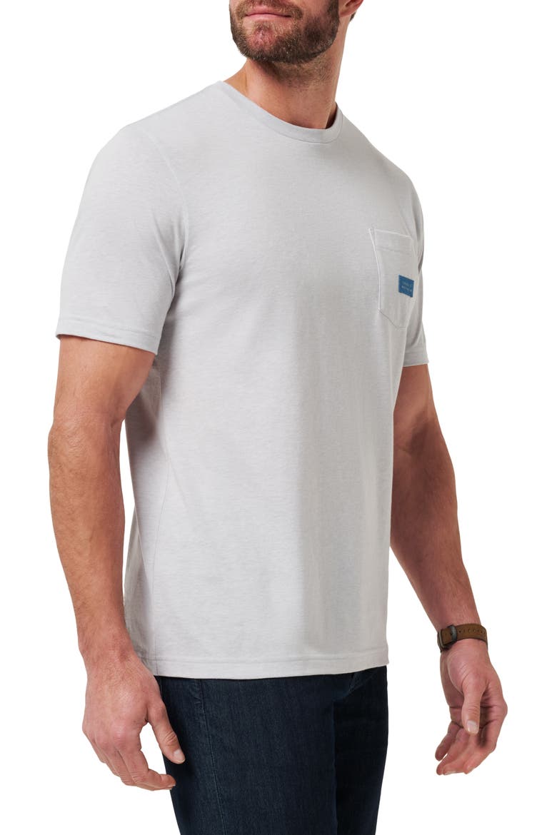 Travel Diary Cotton Graphic Pocket T-Shirt, Alternate, color, HEATHER LIGHT GREY