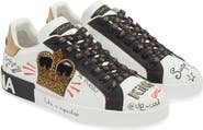 Dolce&Gabbana Portofino Graffiti Embellished Sneaker