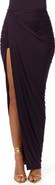 Naked Wardrobe High Slit Maxi Skirt