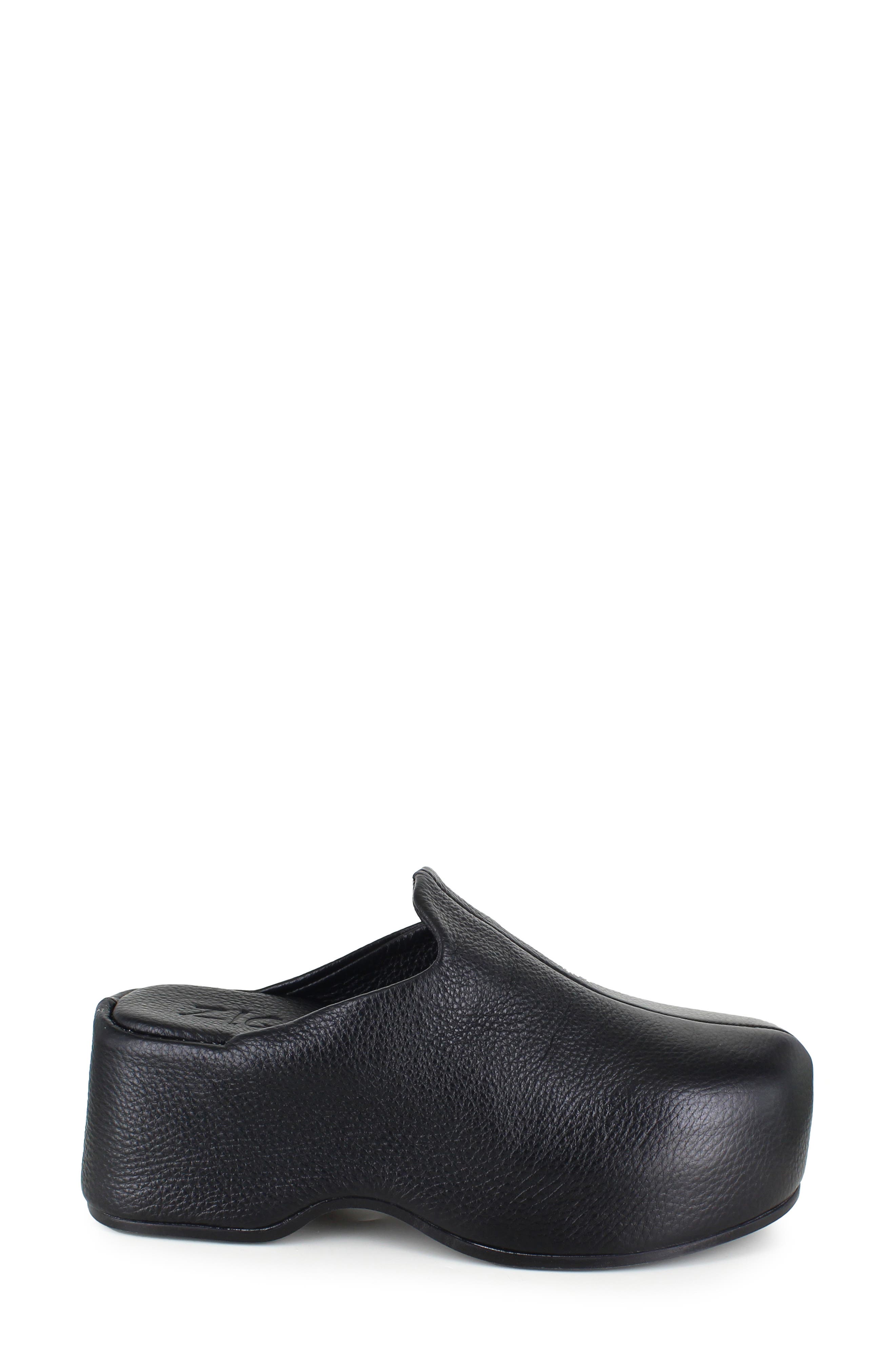 ZIGI Kristen Platform Clog, Alternate, color, Black Leather