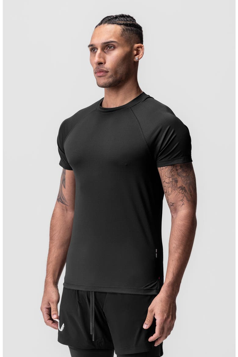 AeroSilver Fitted Tee, Main, color, Black