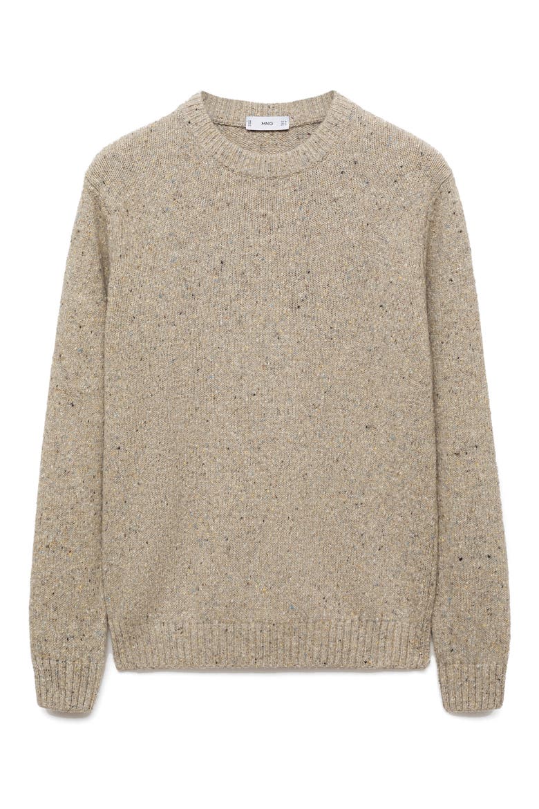 Nep Crewneck Sweater, Alternate, color, SAND