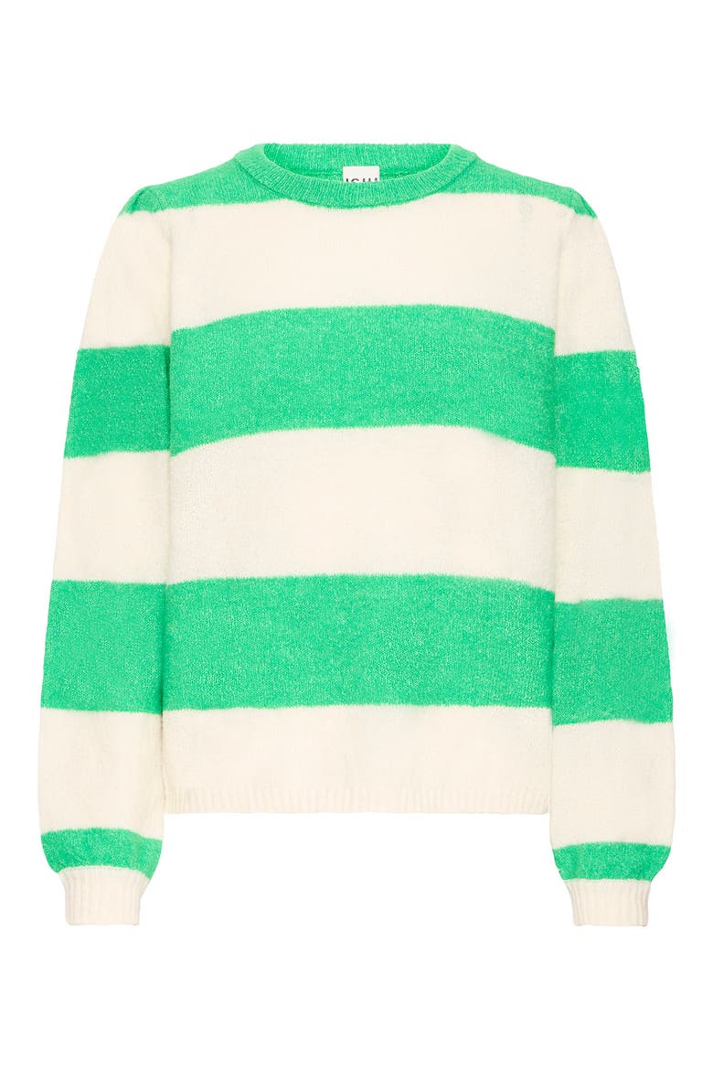 Ihdusty Stripe Sweater, Alternate, color, KELLEY GREEN BIRCH STRIPE