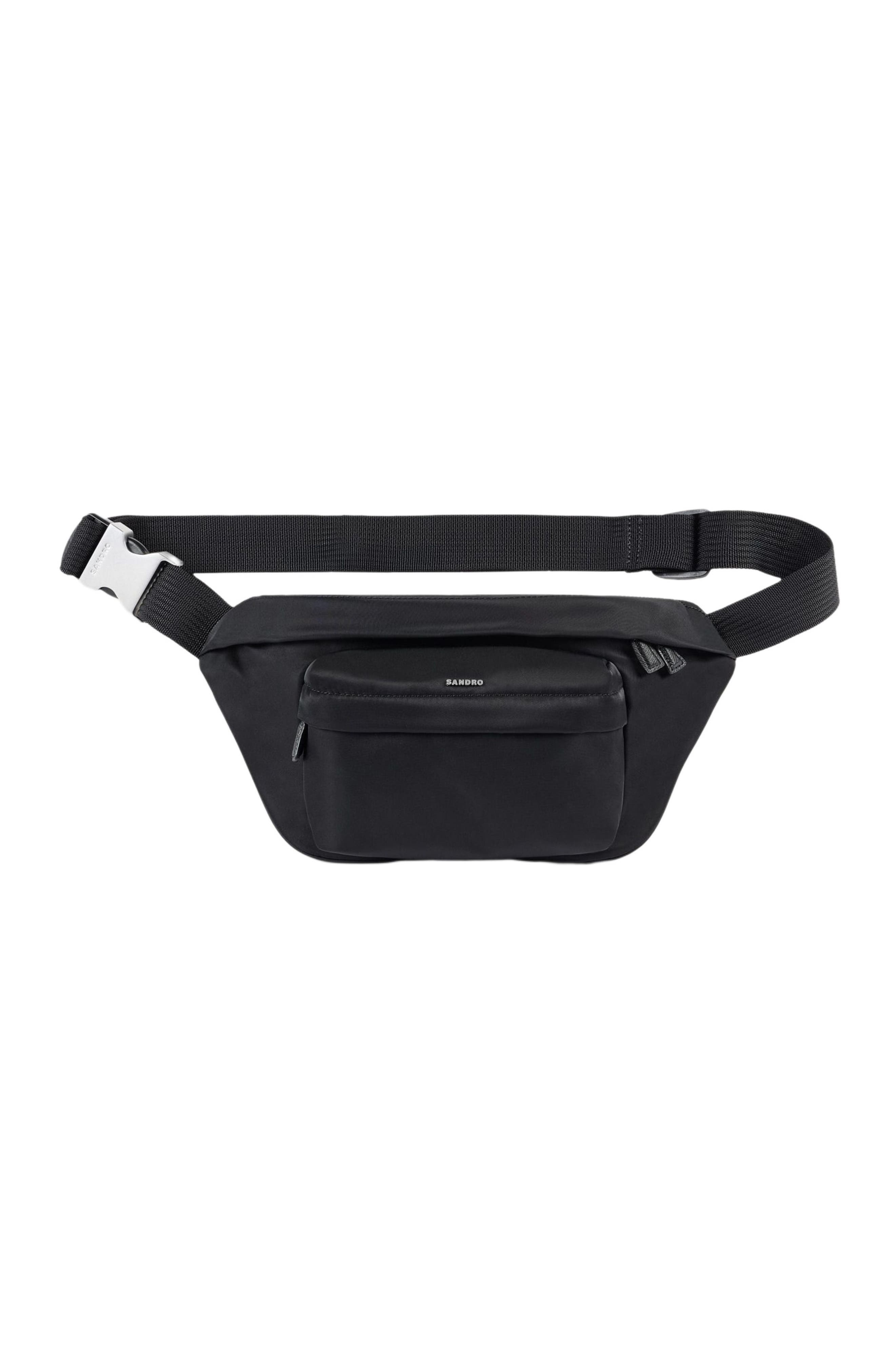 SANDRO Large belt bag, Alternate, color, Black