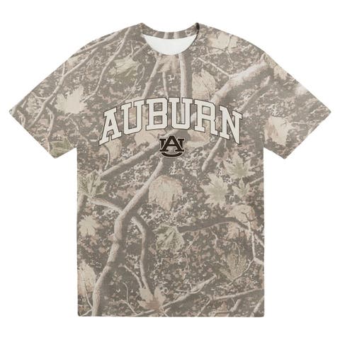 Men's Uscape Apparel  Camo Auburn Tigers Back Bay Heavyweight T-Shirt