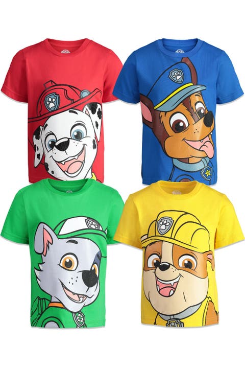 Paw Patrol 4-Pack Short Sleeve T-Shirts